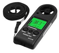 Anemometer Handheld, Digital LCD Backlight Wind Speed Meter Gauge, Measuring Air Flow Velocity Temperature, Weather Velometer with Max/Avg/Current Wind Chill for Meteorology, Drone Flight