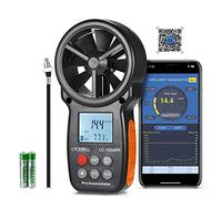 Anemometer Handheld, LC-100-APP Digital Wind Speed Meter APP Connect with Wireless Bluetooth for Measuring Wind Chill, Wind Speed, Temperature, Air Velocity, Vane Anemometer Gauge with Backlight