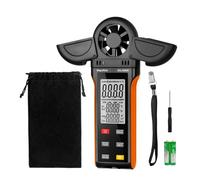 Anemometer Handheld, WapoRich Digital Wind Speed Meter Measures Humidity/Temp/Air Speed 0.67～67.10MPH with MAX/MIN/AVG, 6 Wind Units, 270º Rotatable Head, Backlight for Outdoor Drone HVAC RQ-5000K