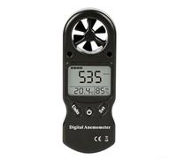 Anemometer Meter, 0.3-30m/s Temp Humidity Backlit Anemometer