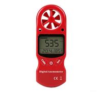 Anemometer Meter, 0.3-30m/s Temp Humidity Backlit Anemometer