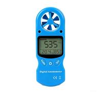 Anemometer Meter, 0.3-30m/s Temp Humidity Backlit Anemometer
