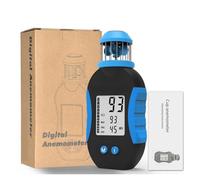 Anemometer, Portable Handhold Cup Anemometer, Wind Speed Meter Measurement Range 0.5-50m/s, with Data Hold