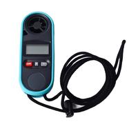 Anemometer Thermometer LCD Backlit Display Handheld Portable Wind Speed Temperature Gauge for Home Industrial Use ABS Material Protective Case Included