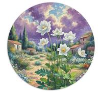 Anemone 1000 Pieces Scenery Round Jigsaw Puzzles Challenging & Brainteasing Beautiful Decoration for Adults And Kids 1000pcs (67.5x67.5cm)