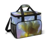 Anemone with Yellow Petals Camping Cooler Bag Insulated Beach Coolers Portable Leak Proof Bags with Shoulder Strap