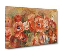Anemones By Pierre Auguste Renoir Canvas Wall Art Print 30x20 Inch