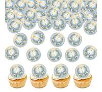 Anemowind 40 Pcs Eedible Christianity Cupcake Topper religion Theme Cake Decoration Christianity Themed Birthday, Wedding,worship,Baby Shower Cakes