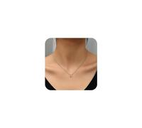 Aneneiceera Boho Circle Pendant Necklace Choker Silver Simple Geometric Circle Choker Necklace Chain Retro Necklace Circle Ring Clavicle Chain Necklace Jewelry for Women and Girls(Silver)