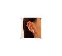 Aneneiceera Boho Crystal Star Ear Cuff Earrings Rhinestone Cartilage Wrap Earring Cz Cuff Climber Earring Gold Long Crawler Clip Earrings Jewelry for Women