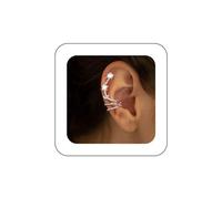 Aneneiceera Boho Crystal Star Ear Cuff Earrings Silver Open Hoop Cuff Earrings Rhinestone Star Cuff Wrap Earrings Shine Cz Star Clip on Cartilage Earrings Non Pierced EarringsJewelry for Women