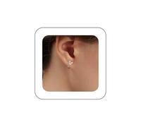 Aneneiceera Vintage Hollow Rabbit Ear Huggie Earrings Silver Tiny Rabbit Ear Earrings Tiny Bunny Earring Minimalist Cute Petite Earring Jewelry for Women