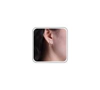 Aneneiceera Vintage Oblong Rectangle Stud Earrings Gold Hollow Square Earrings Minimalist Hoop Earrings Square Oblong Earrings Jewelry for Women and Girls (Gold)