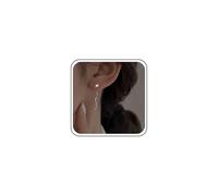 Aneneiceera Vintage Thunder Threader Earrings Silver Lighting Bolt Drop Earring Long Thunder Pull Through Earring Minimalist Chain Dangle Earrings Jewelry for Women