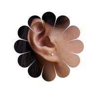 Aneneiceera Vintage Tiny Pearl Stud Earrings Silver Small Bead Earring Freshwater Pearl Earring Cute Mini Minimalist Earrings Jewelry for Women (Smaller)