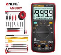 ANENG AN8009 Digital Multimeter Transistor Testers Capacitor True-RMS Tester Automotive Electrical Capacitance Meter Temp Diode AN8009 Black Pro