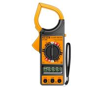ANENG DT266 Count Digital True RMS Professional Clamp Meter Current Voltage Tester Multimeter Pliers Ammeter LCD Large Test Range Clear Display Gear Protection for Electricians ABS (Yellow)