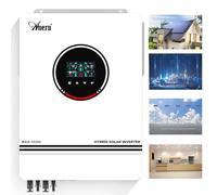 Anern 10.2KW Solar Hybrid Inverter 48V DC to 220V/230V/240V AC, 2PV Input/2AC Output Off Grid Solar Power Inverter Hybrid Pure Sine Wave with 160A MPPT Solar Controller