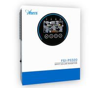 Anern 6500W Hybrid Inverter 48VDC to 220V-240VAC Solar Inverter Support Parallel 9 Units,BMS/PE Port,Built-in 120A MPPT Charge Controller,Work With LiFePO4 and Lead-acid Battery