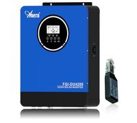 Anern Dual Voltages Solar Hybrid Inverter 2KW 4KW DC12V/24V to AC220V/240V | Off-Grid Pure Sine Wave Inverter with 100A MPPT Solar Charger,PV 55V-500VDC,BMS Communication With Battery
