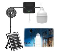 Anern Solar Powered Led Light Bulb 380LM Portable Lamp with 7M Cable 3W 6V Solar Panel for Indoor Outdoor Kitchen Patio Home Garden Emergency Hiking Tent