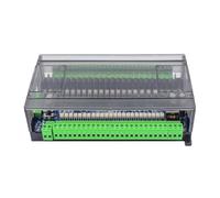 ANERTQUIH 1pcs FX3U-48MT RS485 Compatiable FX1N 2N 24 Input Transistor Output 6 Analog 2 PLC Controller(48MT-485)