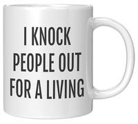 Anesthesiologist Mug, I Knock People Out for A Living Gift for Anesthesiologist, Anesthesiology Mug, Funny 11oz White Ceramic Anesthesia Coffee Cup