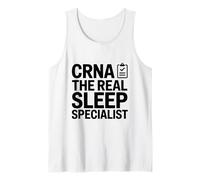 Anesthesiologist Nursing, CRNA The Real Sleep Specialist Tank Top