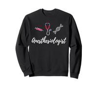 Anesthesiologist Stethoscope Syringe DNA Icon Sweatshirt