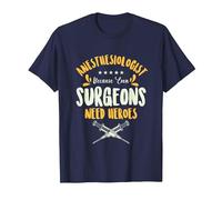 Anesthesiologist Surgeon Anesthesia Anesthesiology Surgery T-Shirt, Men, Navy Blue, 6X-Large