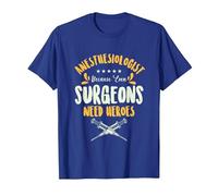 Anesthesiologist Surgeon Anesthesia Anesthesiology Surgery T-Shirt, Men, Royal Blue, Small