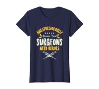 Anesthesiologist Surgeon Anesthesia Anesthesiology Surgery T-Shirt, Women, Navy Blue, Medium