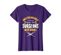 Anesthesiologist Surgeon Anesthesia Anesthesiology Surgery T-Shirt, Women, Purple, X-Small