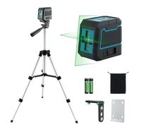 Anesty Green Laser Level with Tripod, Self Leveling Laser Levels Cross Line Lazer Level Kit with Manual/Self-Leveling Modes, Magnetic Bracket & Carry Bag etc. for Home Decoration DIY