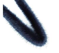 Anevous 1 m Boa for Crafts, Plain Feather Boa, Fluffy Feather Scarf, Feather Stripes, Wedding Decorations for Sewing, Crafts, Decoration, Costume Accessory, Party, Carnival, Navy Blue