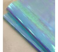 Anevous 1 m Rainbow Laser Fabric Sold by the Metre, 110 cm Wide Shiny Fabric for Sewing, Gradient Decorative Fabrics, Decorative Fabric for Curtains, Stage Costume, Dress Clothing, Background