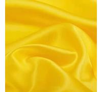 Anevous 1 metre x 150 cm satin fabric, fabrics for sewing, fabric, satin fabric, decorative fabric, plain clothing fabric, sewing fabric for fashion, clothing, gift, craft decoration, yellow