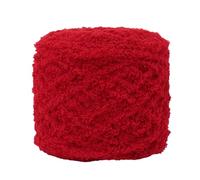 Anevous 100 g Fluffy Chenille Yarn, Velvet Baby Wool for Crochet and Knitting, Thick Fluffy Wool for Scarves, Blankets, Sweaters, Cuddly Toys, Soft Plush Yarn for Children and Babies, Red B