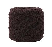 Anevous 100 g Fluffy Chenille Yarn, Velvety Baby Wool for Crochet and Knitting, Thick Fluffy Wool for Scarves, Blankets, Sweaters, Cuddly Toys, Soft Plush Yarn for Children and Babies, Coffee