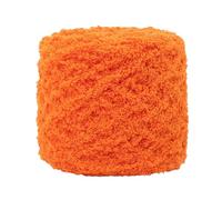 Anevous 100 g Fluffy Chenille Yarn, Velvety Baby Wool for Crochet and Knitting, Thick Fluffy Wool for Scarves, Blankets, Sweaters, Cuddly Toys, Soft Plush Yarn for Children and Babies, Orange A