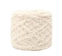Anevous 2 x 100 g Fluffy Chenille Yarn, Velvety Baby Wool for Crochet and Knitting, Thick Fluffy Wool for Scarves, Blankets, Sweaters, Cuddly Toys, Soft Plush Yarn for Children and Babies, Light Khaki
