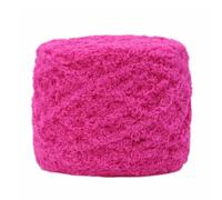 Anevous 2 x 100 g Fluffy Chenille Yarn, Velvety Baby Wool for Crochet and Knitting, Thick Fluffy Wool for Scarves, Blankets, Sweaters, Cuddly Toys, Soft Plush Yarn for Children and Babies, Dark Pink