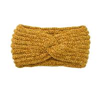 Anevous Knitted Headband Women's Winter Women Crochet Headbands, Elastic Hair Bands, Thick Warm Headband, Ear Warmers, Hair Accessories for Women, Outdoor Sports, Yellow