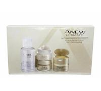 Anew Ultimate Multi-Performance Skincare Kit, Cleansing Water, Day Cream, Night Cream, Eye Cream, 4-Piece Gift Set