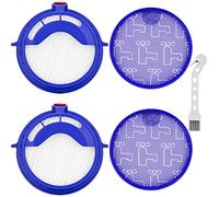 Anewise 2 Combo Pack Filter Kits for Dyson DC25 Vacuum Ball Filter Includes 2pcs 919171-02 Washable Pre-Motor Filter & 2pcs 916188-05 Post Motor HEPA Filter, Fits DC25 Models
