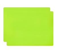 ANEWISH 2 Pcs Cartoons Silicone Placemat Non Stick Heat Resistant Tablemat, Kitchen Dining Table Mats Place Mat for Boys and Girls 40 x 30 cm - Green