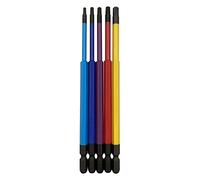 ANEX ACTX5-150L Color Bit Hex Robe, Single Head, 5.9 inches (150 mm), Storage Included, Set of 5 (T10/15/20/25/30)