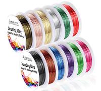Anezus 12 Rolls Jewelry Wire Craft Wire Tarnish Resistant Beading Wire for Jewelry Making Supplies