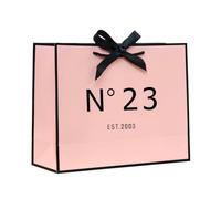 ANFENG 23th Birthday Keepsake Gift Vintage Bag Medium 13in for Women 2003 Mom Anniversary Novelty 23 Year Old Party Paper Bags Shopping Idea (Medium Size Pink)