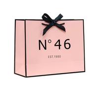 ANFENG 46th Birthday Keepsake Gift Vintage Bag Medium 13in for Women 1980 Mom Anniversary Novelty 46 Year Old Party Paper Bags Shopping Idea (Medium Size Pink)